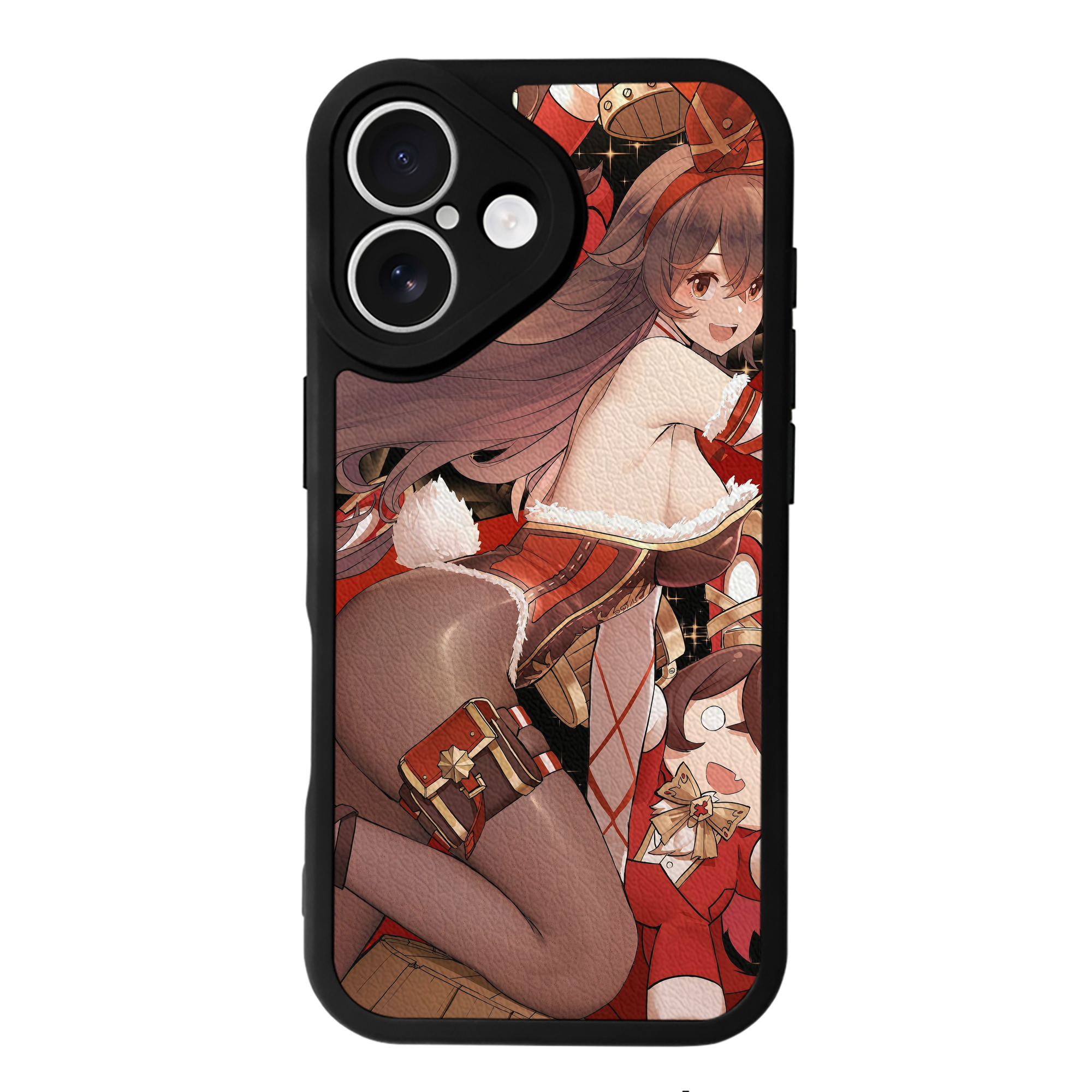 げんし神 genshin 【iPhone 16シリーズ対応】シリコンスマホケース（レザー調） 材質：シリコン
